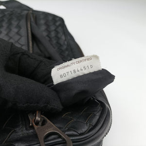 Pre-owned Bottega Veneta Intrecciato Black lambskin shoulderbag | stylenewstar