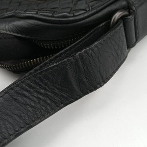 Pre-owned Bottega Veneta Intrecciato Black lambskin shoulderbag | stylenewstar