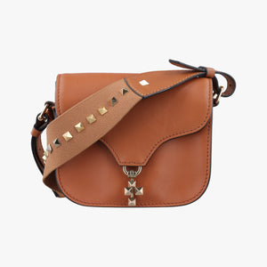 Vintage Valentino Rockstud Brown Leather shoulderbag | stylenewstar
