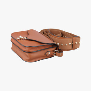 Vintage Valentino Rockstud Brown Leather shoulderbag | stylenewstar