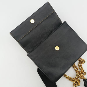 Vintage Marni Trunk Black Leather shoulderbag | stylenewstar