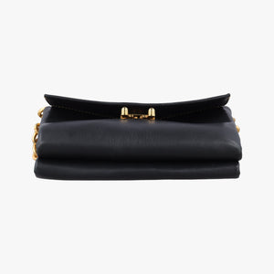 Vintage Marni Trunk Black Leather shoulderbag | stylenewstar