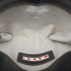 Vintage Marni Trunk Black Leather shoulderbag | stylenewstar