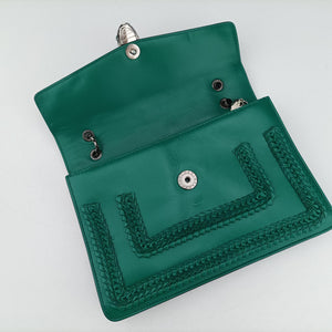 Pre-owned Bvlgari Serpenti Forever Green leather shoulderbag | stylenewstar