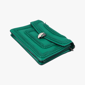 Pre-owned Bvlgari Serpenti Forever Green leather shoulderbag | stylenewstar