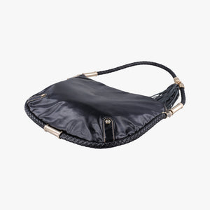 Pre-owned Gucci Dialux Britt Hobo Black Leather 167732 shoulderbag | stylenewstar