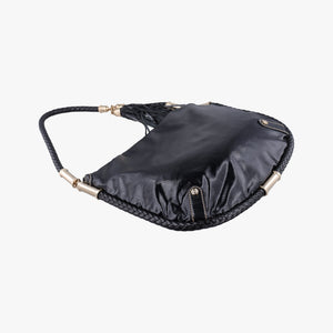 Pre-owned Gucci Dialux Britt Hobo Black Leather 167732 shoulderbag | stylenewstar