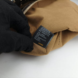 Pre-owned Fendi Mia Brown canvas 8BR616 shoulderbag | stylenewstar