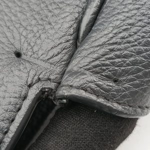 Pre-owned Ferragamo Studio Dark Gray Grained Calfskin shoulderbag | stylenewstar