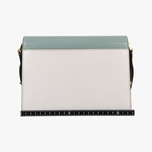Pre-owned Marni TRUNK White × Green Leather shoulderbag | stylenewstar
