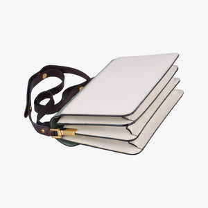 Pre-owned Marni TRUNK White × Green Leather shoulderbag | stylenewstar