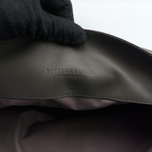 Vintage Bottega Veneta Intrecciato Grey lambskin shoulderbag | stylenewstar