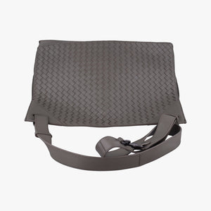 Vintage Bottega Veneta Intrecciato Grey lambskin shoulderbag | stylenewstar