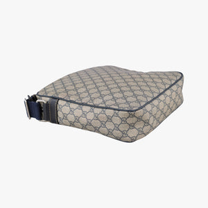 Pre-owned Gucci GG Imprime Messenger Beige × Navy PVC coated canvas×leather 201448 shoulderbag | stylenewstar