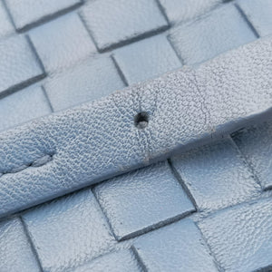 Secondhand Bottega Veneta NODINI Intrecciato Blue lambskin shoulderbag | stylenewstar