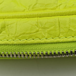 Pre-owned Balenciaga Le Cagole Neon Yellow lambskin shoulderbag | stylenewstar