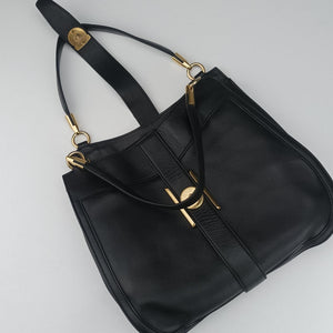 Pre-owned Ferragamo Enny hobo Black Leather shoulderbag | stylenewstar
