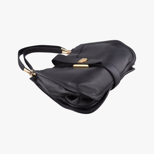 Pre-owned Ferragamo Enny hobo Black Leather shoulderbag | stylenewstar
