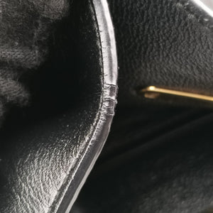Pre-owned Ferragamo Gancini Juliet Black leather handbag | stylenewstar