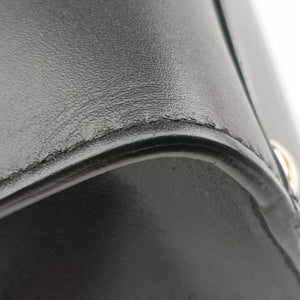 Pre-owned Ferragamo Gancini Juliet Black leather handbag | stylenewstar