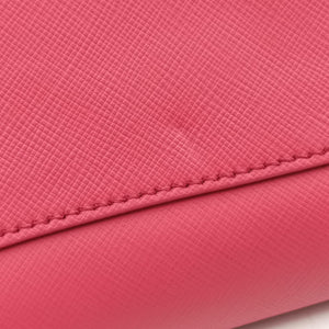 Pre-owned Prada Boston Pink SAFFIANO Leather BN1874 handbag | stylenewstar