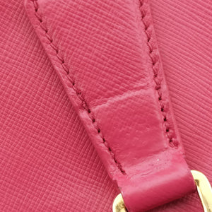 Pre-owned Prada Boston Pink SAFFIANO Leather BN1874 handbag | stylenewstar