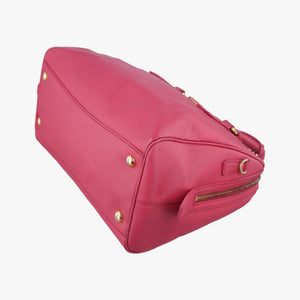 Pre-owned Prada Boston Pink SAFFIANO Leather BN1874 handbag | stylenewstar