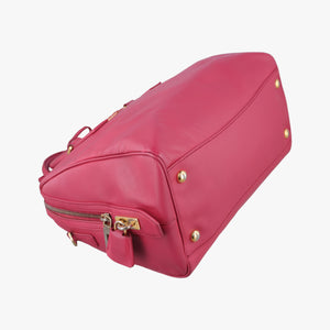 Pre-owned Prada Boston Pink SAFFIANO Leather BN1874 handbag | stylenewstar