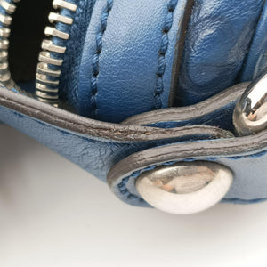 Pre-owned Gucci Icon Bit Blue Leather 228584 shoulderbag | stylenewstar