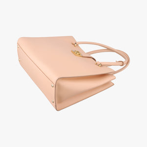 Vintage Ferragamo Gancini Juliet Beige leather handbag | stylenewstar