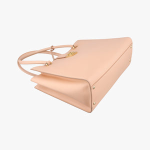 Vintage Ferragamo Gancini Juliet Beige leather handbag | stylenewstar