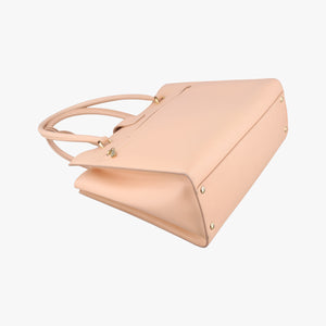 Vintage Ferragamo Gancini Juliet Beige leather handbag | stylenewstar
