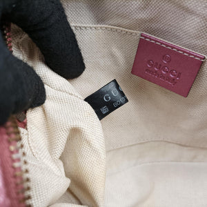 Pre-owned Gucci Microguccissima bamboo camera Pink Leather 309538 shoulderbag | stylenewstar