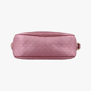 Pre-owned Gucci Microguccissima bamboo camera Pink Leather 309538 shoulderbag | stylenewstar