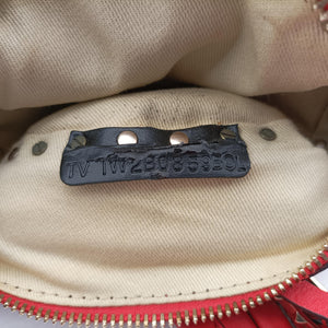 Pre-owned Valentino Rockstud Red Leather backpack/rucksack | stylenewstar