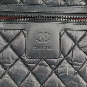 Pre-owned Chanel Cococoon Quilting Black Nylon×Leather A47107 handbag | stylenewstar