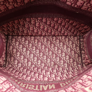 Secondhand Christian Dior Book Tote Red Jacquard handbag | stylenewstar