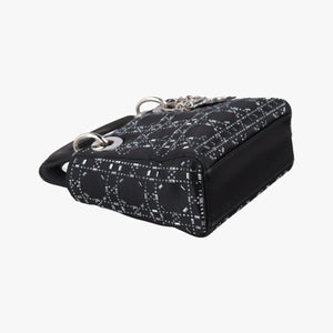 Pre-owned Christian Dior Lady Dior Black Silk shoulderbag | stylenewstar