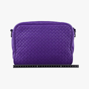 Secondhand Bottega Veneta Intrecciato Purple lambskin shoulderbag | stylenewstar