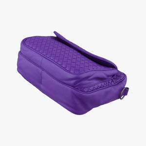 Secondhand Bottega Veneta Intrecciato Purple lambskin shoulderbag | stylenewstar