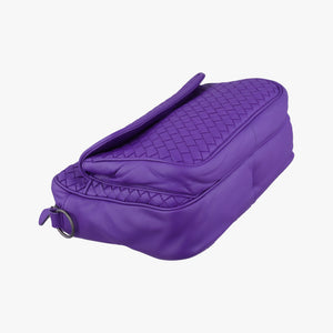 Secondhand Bottega Veneta Intrecciato Purple lambskin shoulderbag | stylenewstar