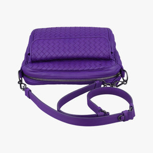 Secondhand Bottega Veneta Intrecciato Purple lambskin shoulderbag | stylenewstar