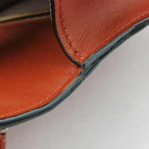 Pre-owned Valextra Iside orange brown Calf Leather shoulderbag | stylenewstar