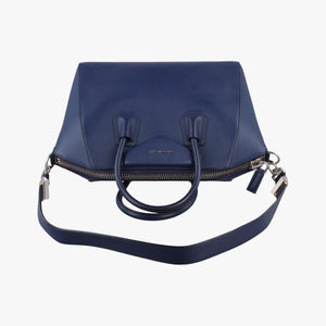 Pre-owned Givenchy Antigona Medium Navy leather shoulderbag | stylenewstar