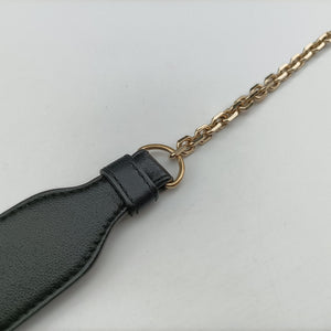 Pre-owned Christian Dior Lady Dior Cannage chain Black lambskin shoulderbag | stylenewstar