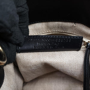 Vintage Balenciaga Padlock All Afternoon Black Leather shoulderbag | stylenewstar