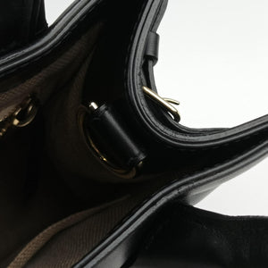Vintage Balenciaga Padlock All Afternoon Black Leather shoulderbag | stylenewstar