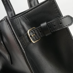 Vintage Balenciaga Padlock All Afternoon Black Leather shoulderbag | stylenewstar