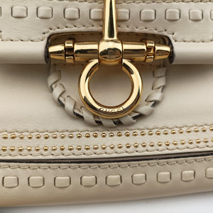 Pre-owned Gucci Snaffle Bit Beige Leather 263955 shoulderbag | stylenewstar