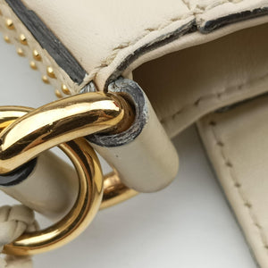 Pre-owned Gucci Snaffle Bit Beige Leather 263955 shoulderbag | stylenewstar